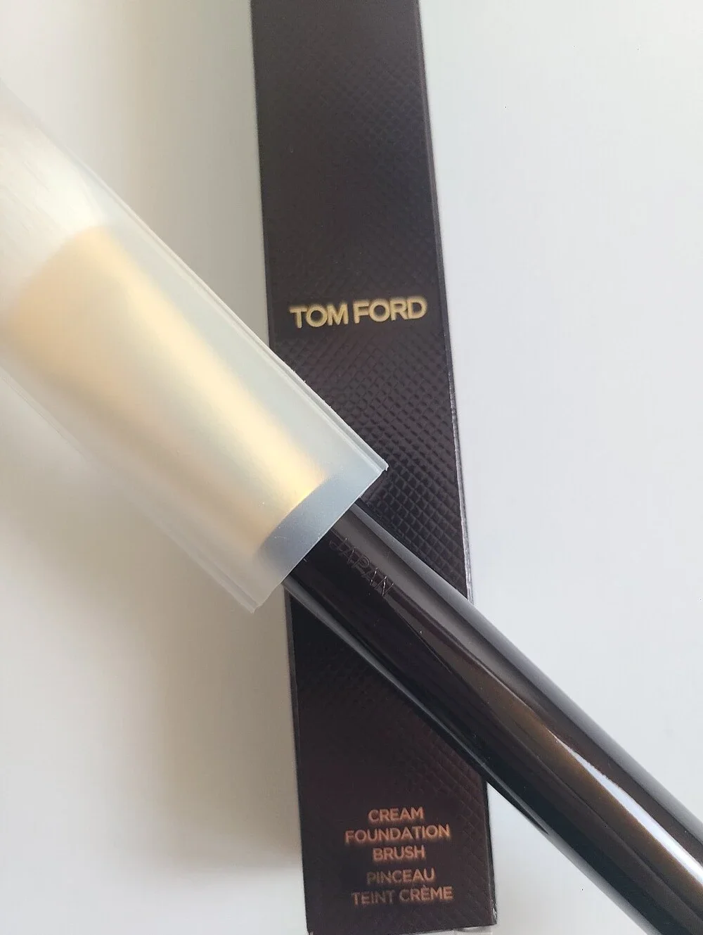 NWT TOM FORD Cream Foundation Brush 02 Natural Goat Hair Discontinued New In Box
